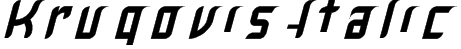 Krugovis-Italic Font
