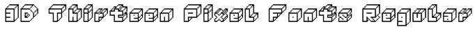 3D Thirteen Pixel Fonts Regular Font
