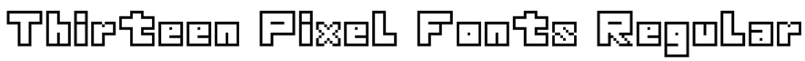 Thirteen Pixel Fonts Regular Font