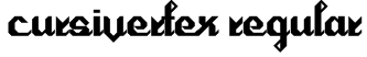 Cursivertex Regular Font