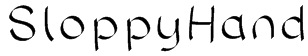 SloppyHand Font