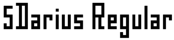 5Darius  Regular Font