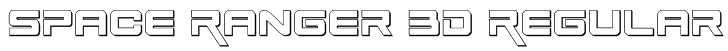 Space Ranger 3D Regular Font
