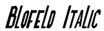 Blofeld Italic Font