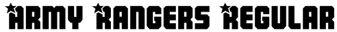 Army Rangers Regular Font