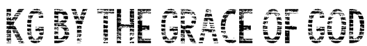 KG By the Grace of God Font