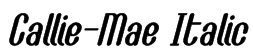 Callie-Mae Italic Font
