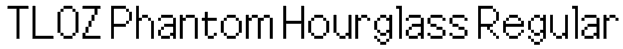 TLOZ Phantom Hourglass Regular Font