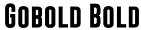 Gobold Bold Font