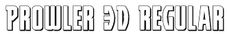 Prowler 3D Regular Font