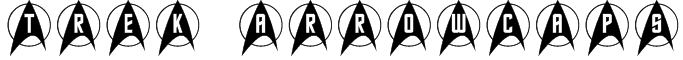 Trek Arrowcaps Font