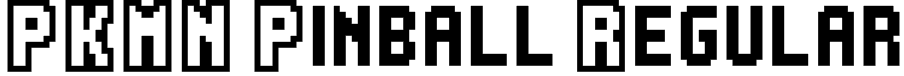 PKMN Pinball Regular Font