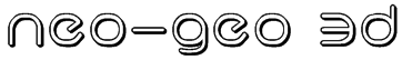 neo-geo 3D Font