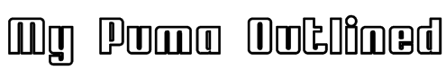 My Puma Outlined Font