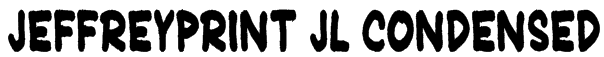 JeffreyPrint JL Condensed Font