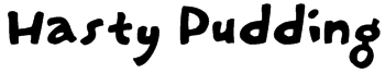 Hasty Pudding Font