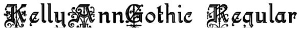KellyAnnGothic Regular Font