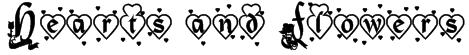Hearts and Flowers Font