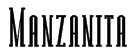 Manzanita Font