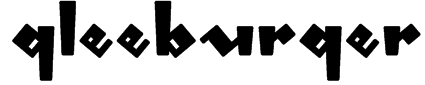 gleeburger Font