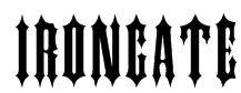 IRONGATE Font