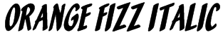 Orange Fizz Italic Font