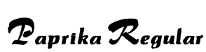 Paprika Regular Font