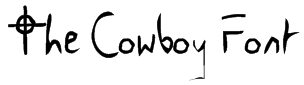 The Cowboy Font Font