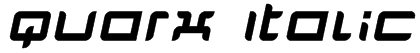 Quarx Italic Font