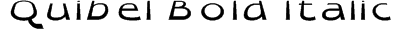 Quibel Bold Italic Font