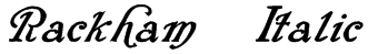 Rackham Italic Font