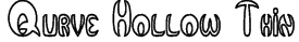 Qurve Hollow Thin Font