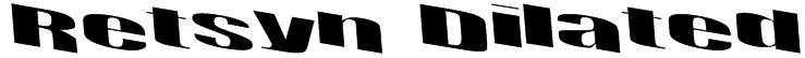 Retsyn Dilated Font