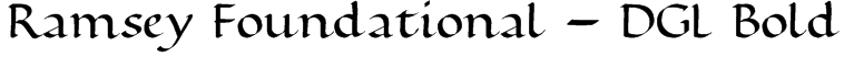 Ramsey Foundational - DGL Bold Font