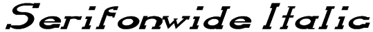 Serifonwide Italic Font