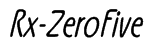 Rx-ZeroFive Font
