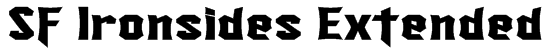 SF Ironsides Extended Font