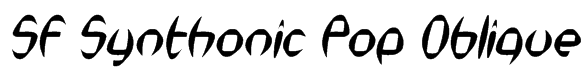 SF Synthonic Pop Oblique Font