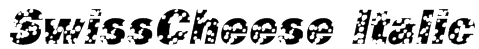 SwissCheese Italic Font