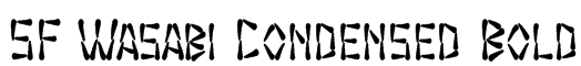 SF Wasabi Condensed Bold Font