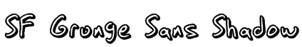 SF Grunge Sans Shadow Font
