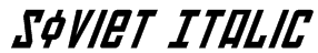 Soviet Italic Font