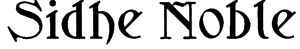 Sidhe Noble Font