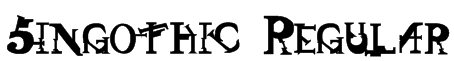 Singothic Regular Font