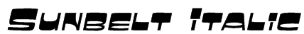 Sunbelt Italic Font