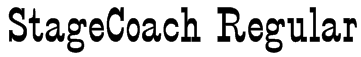 StageCoach Regular Font