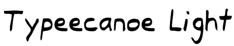 Typeecanoe Light Font