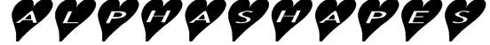 AlphaShapes hearts 2a Font