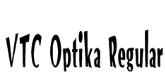 VTC Optika Regular Font