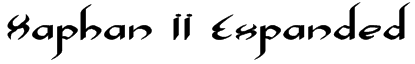 Xaphan II Expanded Font
